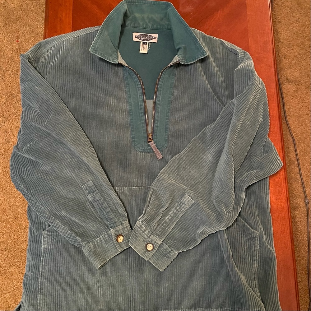 Corduroy Quarter-Zip Pullover